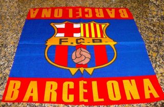 Barcelona Football Club Bandana Soccer FCB F C B New