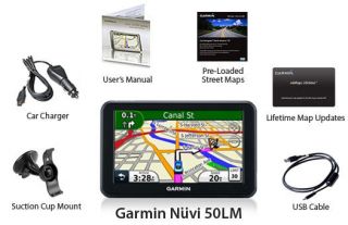 Garmin Nuvi 50LM 5 GPS w/ U.S. Map and Life Time Map Update