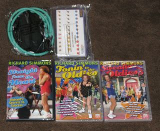 NEW Richard Simmons DVD Set   3 DVDs plus Foodmover guide, plan and 