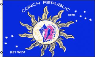 x5 Key West Conch Republic USA Flag Outdoor Banner Florida 