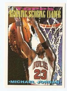 1993 94 Michael Jordan Topps Basketball Trading Card 384