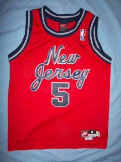 NBA Nets Basketball New Jersey #5 KIDD Jersey Nike Brand Child Jersey 