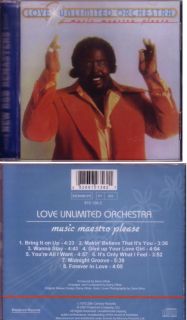   Unlimited Orchestra Music Maestro Please CD SEALED Barry White
