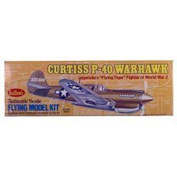 Balsa Wood Airplane Model Guillows P 40 Warhawk