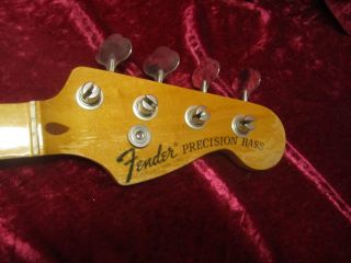1975 Fender Precision Bass Neck Nice P Bass Maple All Original 74 75 