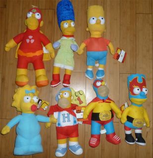 The Simpsons Lot Bartman Bart Radioactive Man Wrestler Homer Marg 