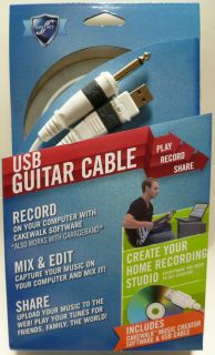 NEW First Act USB Guitar Cable PC/Mac & Cakewalk Software, works w 
