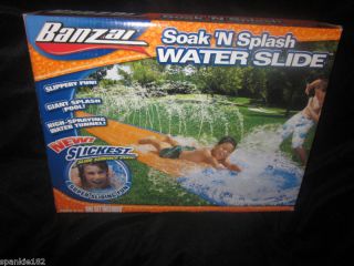 Banzai Soak N Splash Water Slide Slip N Slide 15 Ft