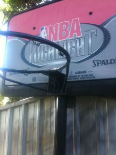 NBL Basketball Hoop Backboard on Outdoor Stand