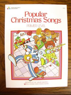  Christmas Songs Primer Level Bastien Piano Library WP220 C1986