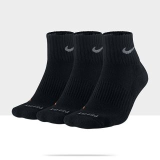 Nike Store. Nike Dri FIT Half Cushion Quarter Socks (Large/3 Pair)