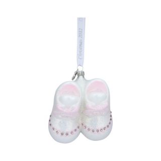 Reed & Barton Baby Girl Booties First Christmas 2012 Ornament
