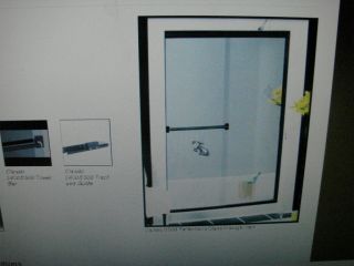 Basco 3500 44 Classic Frameless Sliding Shower Door New