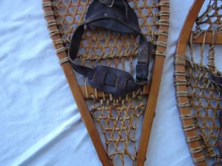 VINTAGE BASTIEN BROTHERS BIG CHIEF SNOW SHOES 35 1/2 BY 11 1/4