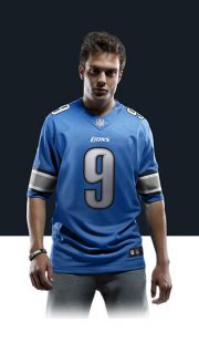 Nike Store. NFL Detroit Lions (Matthew Stafford) Mens Football Home 