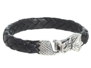 King Baby Studio Leather Bracelet With Small Dragon Clasp    