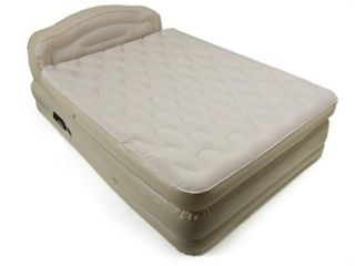 Serta 18.5” Raised Air Bed with with Headboard, Queen