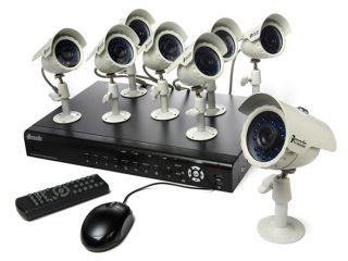 Zmodo 16 Channel 8 Camera Surveillance System with DVR & Sony CCD