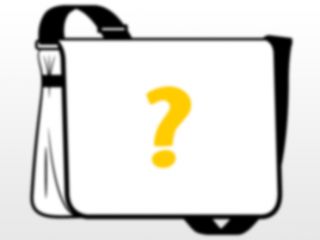 no we re not selling a blurry question mark messenger bag it s a 