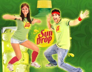 Adult Mens Sun Drop It Sundrop Citrus Soda Green Commercial Costume T 