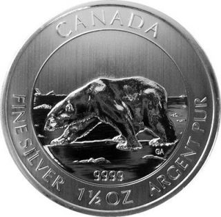 2013 CANADA POLAR BEAR $8.00 PURE SILVER COIN 1 1/2 OUNCES NEW