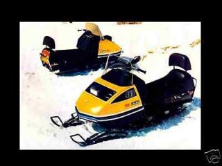 SKIDOO Elan Elite TNT Nordic Snowmobile PART MANUALs + Olympique 