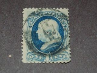 1800s ben franklin 1 cent stamp 118 