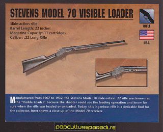 STEVENS MODEL 70 VISIBLE LOADER RIFLE .22 Atlas Classic Firearms Gun 