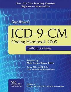 ICD 9 CM Coding Handbook 2009, without Answers by Faye Brown 2008 