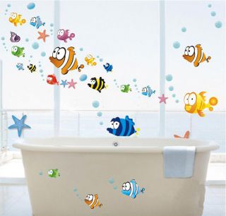 POPULAR TROPICAL FISH Nursery Room Wall Sticker Decor Decals 
