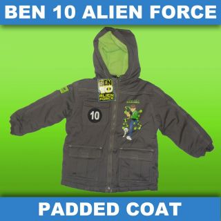 bnwt ben 10 alien force coat jacket 4 10 yrs