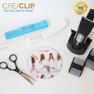 CreaClip Haircutting Tool Premium Package 2 CreaClips, Scissors, DVD 