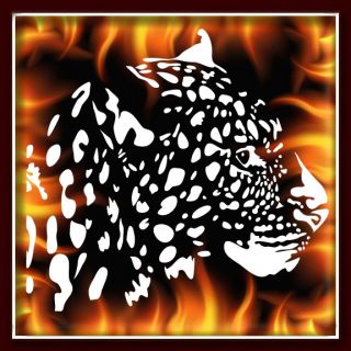 CHEETAH LEOPARD 1 airbrush stencil template motorcycle paint A45 ~ NEW 