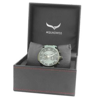 AQUASWISS TRAX Brand New Stainless Steel Chrono Swiss Watch Day/Date 