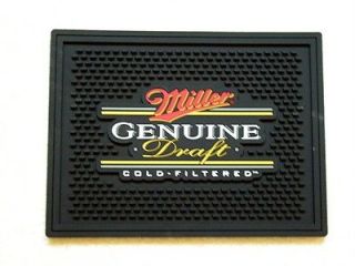 miller genuine draft mgd beer heavy duty rubber bar mat