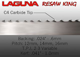 Laguna Tools 1 Resaw King Bandsaw Blade   80 NEW Universal Wood Saw 
