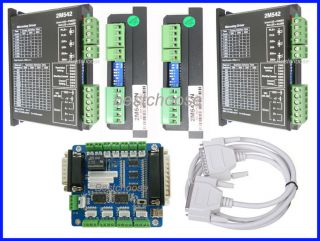 CNC 4 Axis Driver 2M542 4.2A & Breakout interface board for Router 