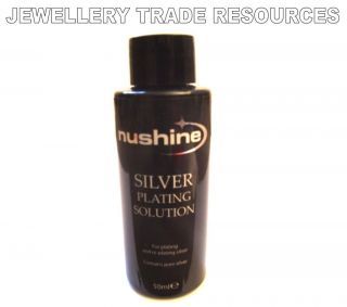 NUSHINE PLATING SOLUTION PLATE CLOCK DIALS WITH REAL SILVER FACE 