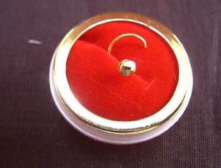 22k Real Pure Solid Gold Nose Pin Round Jewellery Store Shop Retailer 
