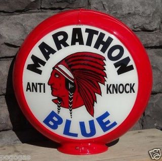 Red Indian Marathon Blue   13.5 Gas Globe Lenses