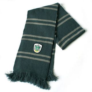 New Harry Potter Slytherin Thicken Wool Knit Scarf Wrap Soft Warm 