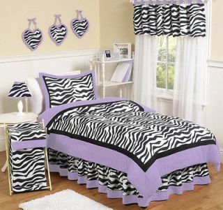 Newly listed NEW PURPLE ZEBRA PRINT KIDS TWIN SIZE BED BEDDING 
