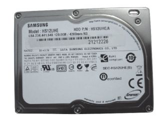 Samsung Spinpoint N3B 120 GB,Internal,4200 RPM,1.8 HS12UHE Hard Drive 