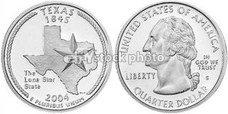 Quarter, 2004, Texas, 50 State Quarters
