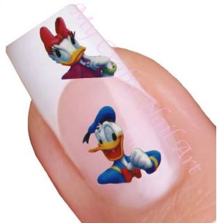Disney Donald and Daisy Duck Nail Stickers Transfers Tattoos Art 01.03 