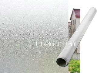 PVC Privacy Frosted Frost Home Bedroom Bathroom Glass Window Film 60cm 