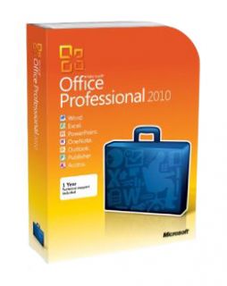 Microsoft Office Professional 2010 32 64 Bit Retail License Media 3 