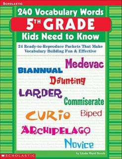 Kids Need to Know 24 Ready to Reproduce Packets That Make Vocabulary 