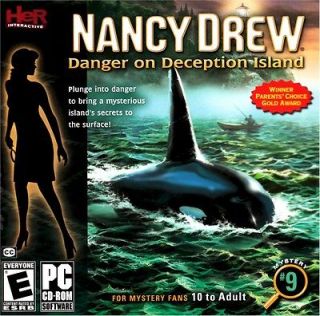 Nancy Drew Danger On Deception Island PC Computer Game Girls Adult XP 