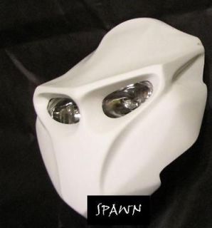 Spawn Custom motorcycle Streetfighter mask headlight universal light 